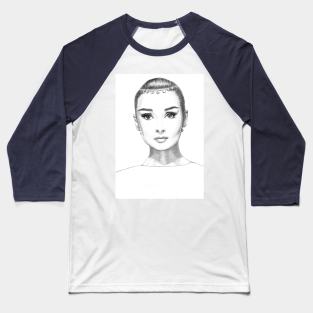 Audrey Hepburn Baseball T-Shirt